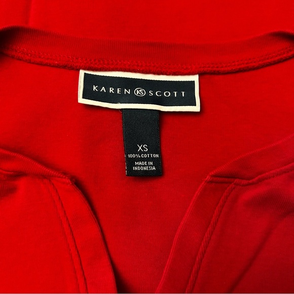 KAREN SCOTT Vintage True Red Short Sleeve Tee - Picture 4 of 6